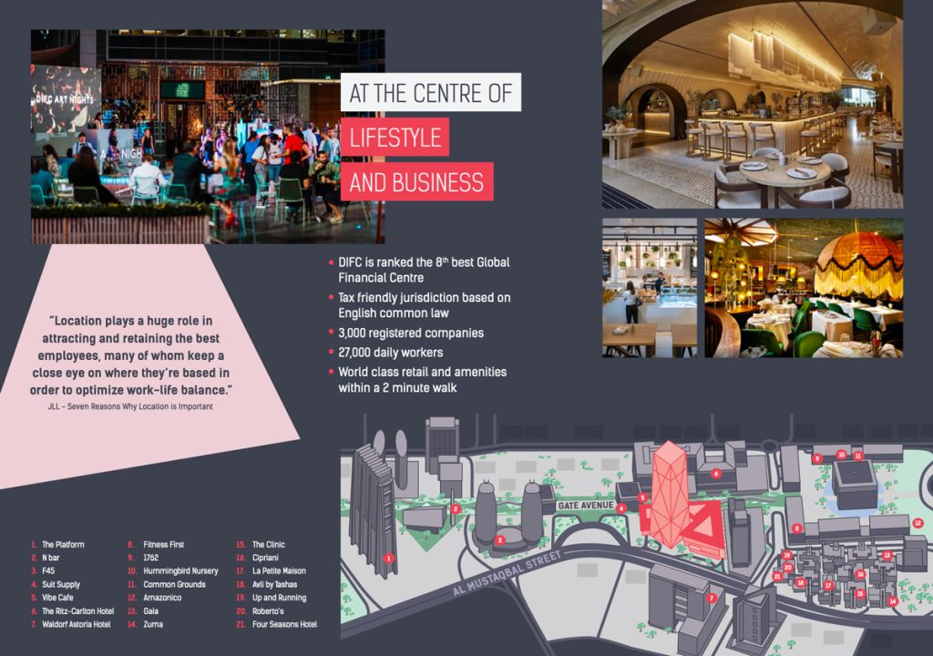 map of ICD Brookfield Place, Dubai