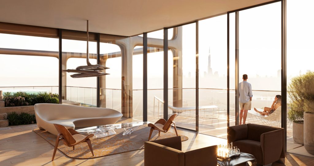 Symphony Tower Dubai UAE balcony views 